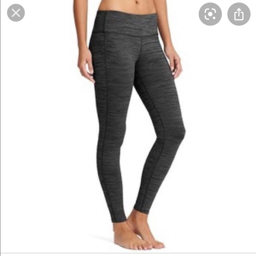 Athleta Chaturanga tights gray full length